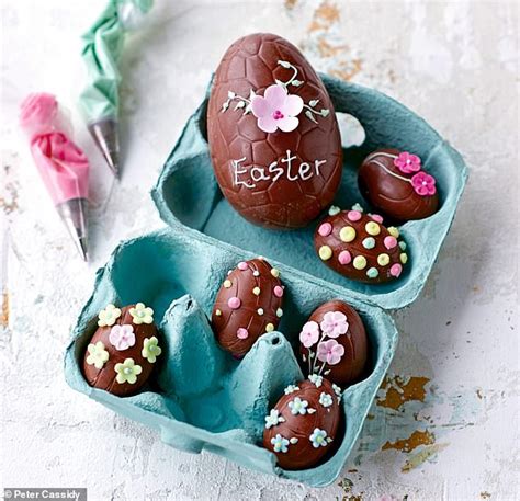 Hop to it! Decorated chocolate Easter eggs | Daily Mail Online