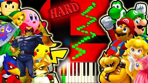 SUPER SMASH BROS. MELEE THEME - Piano Tutorial - YouTube