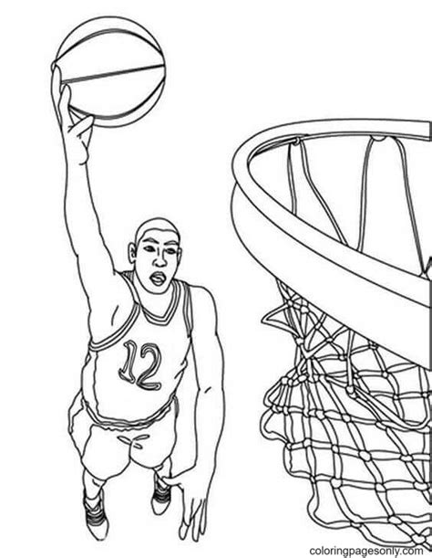 73 Free Printable Basketball Coloring Pages