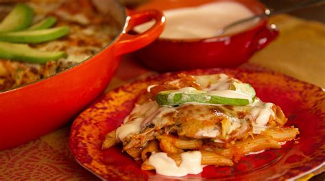 Get this quick and easy Mexican-style chicken pasta recipe by Pati Jinich from Pati's Mexican ...