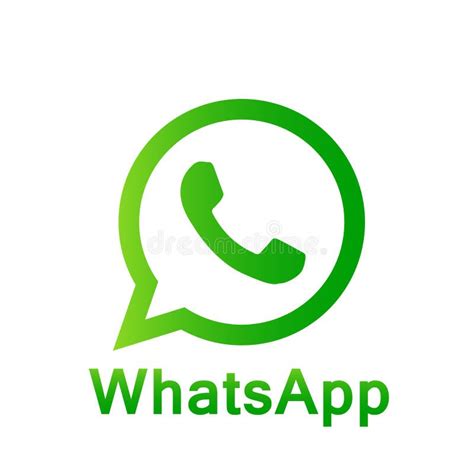 WhatsApp Icon Logo Element Sign in Green Vector Mobile App on White ...