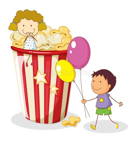 Kids And Popcorn Stock Photography - Image: 26992222