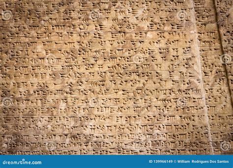 Sumerian Writing, Cuneiform Stock Image - Image of script, brown: 139966149
