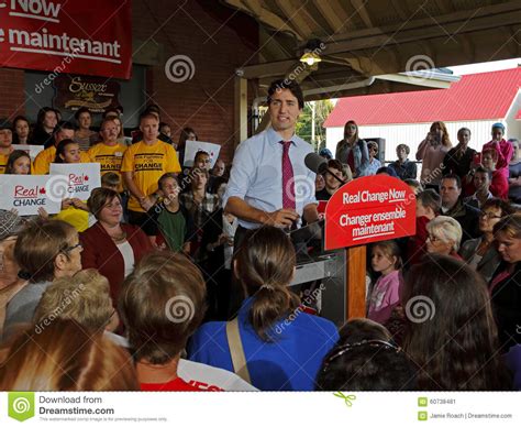 Justin Trudeau Election Speech Sussex Editorial Photo - Image of ...