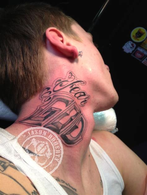 Myles Neck Tattoo: Fear GOD Devotional Tattoo #jason #doherty #tattoo # ...