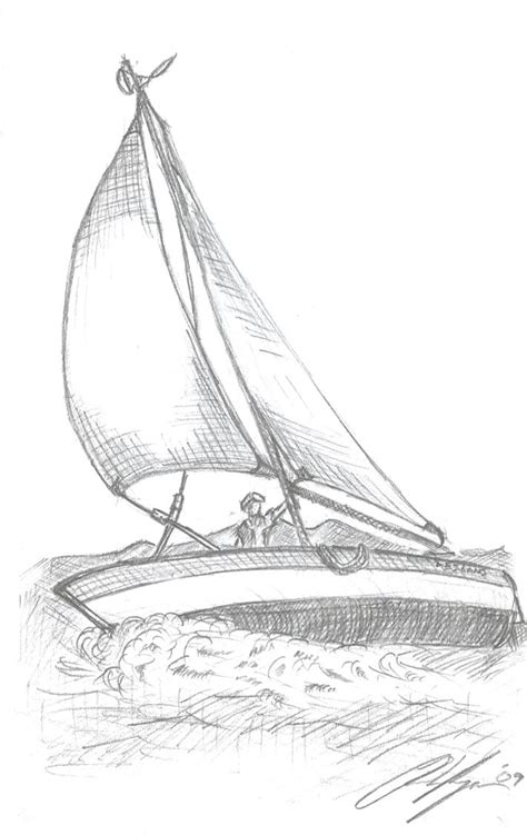 Sailboat Sketch by ChaHee on DeviantArt