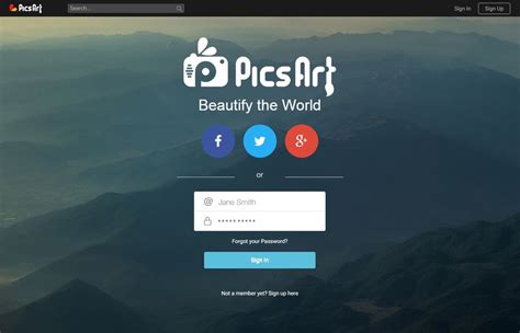 A Redesigned PicsArt.com - Create + Discover with PicsArt