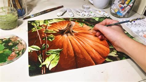 Watercolor Pumpkin Painting - YouTube