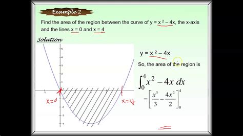 Application of Definite Integral Area - YouTube