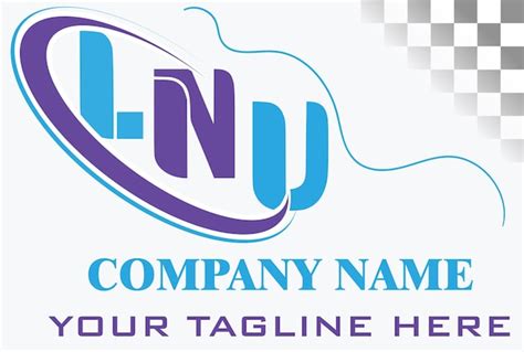 Premium Vector | LNU Letter Logo Design