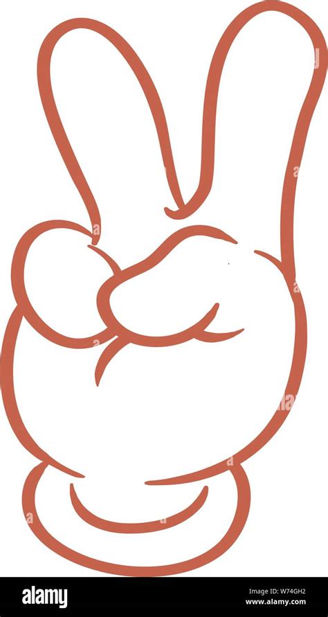 Cartoon Peace Sign Hand, Peace Sign Hand Vector Art Icons And Graphics ...