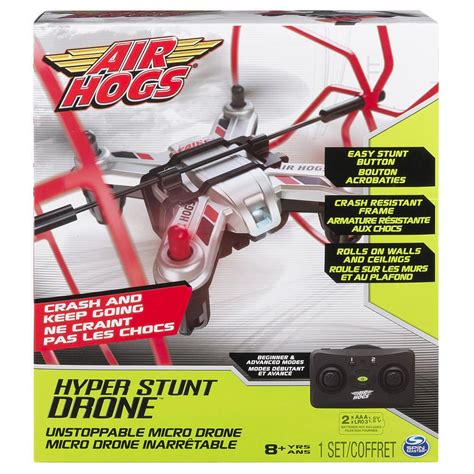 Air Hogs Hyper Unstoppable Micro Remote Control Stunt Drone - Red # ...