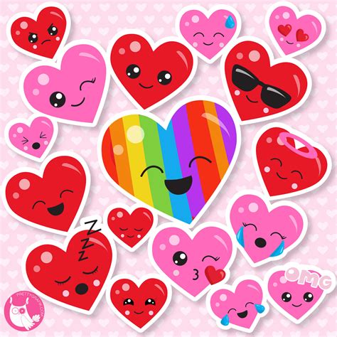 Valentine hearts clipart