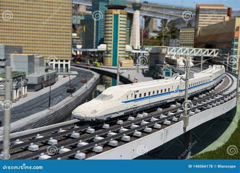 Shinkansen Lego Model in Legoland, Nagoya Editorial Stock Photo - Image ...