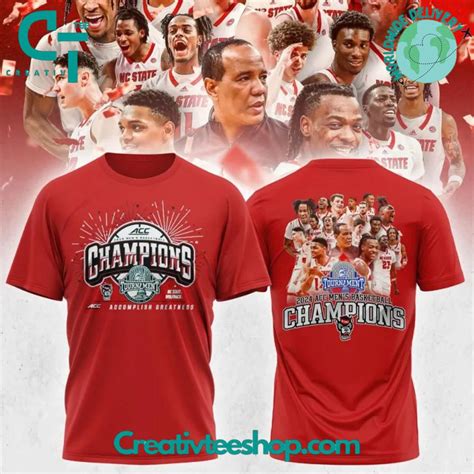 NC State Wolfpack Basketball ACC 2024 Champions Shirt - Creativteeshop