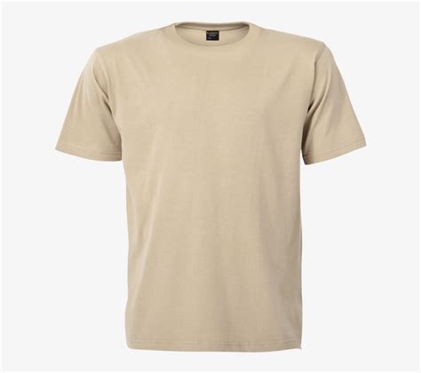 160g Barron Crew Neck T-shirt - Beige Color T Shirt Transparent PNG - 700x700 - Free Download on ...