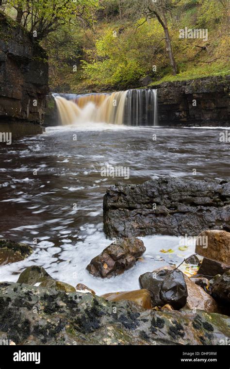 The River Swale at Kisdon Force Near Keld Swaledale Yorkshire Dales UK Stock Photo - Alamy