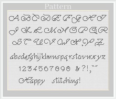 Backstitch alphabet, Cross stitch font, Cross stitch letters, Back stitch alphabet | Cross ...