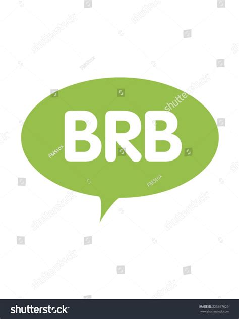 Be Right Back Speech Bubble Vector Stock Vector (Royalty Free ...