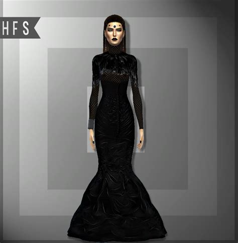 HFS presents DARQUEEN DRESS http://hautfashionsims4.tumblr.com/post ...