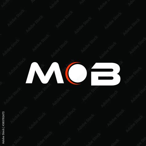 mob letter creative logo design. Stock Vector | Adobe Stock