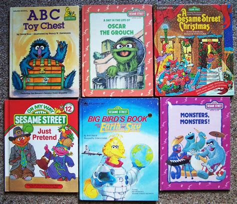 Sesame Street Books Childrens Book Collection Lot of 12 | Etsy