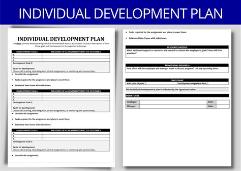 Individual Development Plan Template Word – NBKomputer