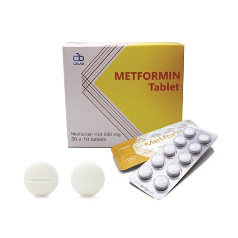 Metformin 500 mg. 50X10 tabs. - S. Charoen Bhaesaj Trading