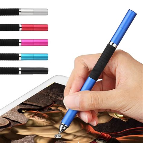 2in1 Precision Thin Capacitive Touch Screen Stylus Pen For iPhone Pad Phone-in Tablet Touch Pens ...