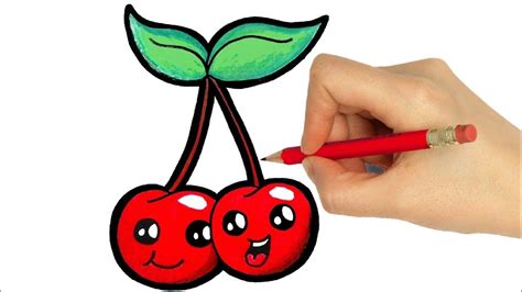 how to draw cherry | drawing cherry