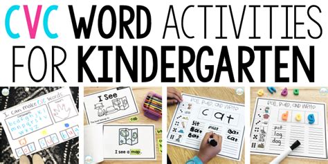 Low-prep Kindergarten CVC Word Activities And Printables, 43% OFF