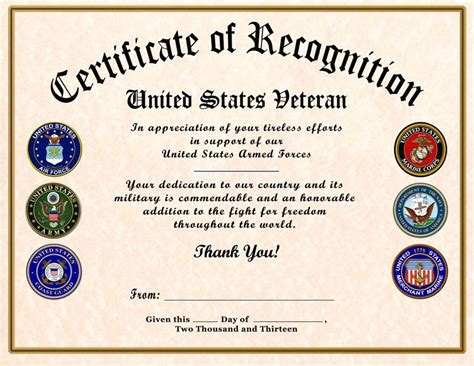 Gallery For > Certificate Of Appreciation | Certificate of appreciation, Veterans appreciation ...