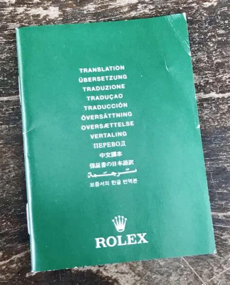 ROLEX TRANSLATION BOOKLET Daytona Submariner Explorer GMT Milgauss Day Date OEM/ $42.27 - PicClick