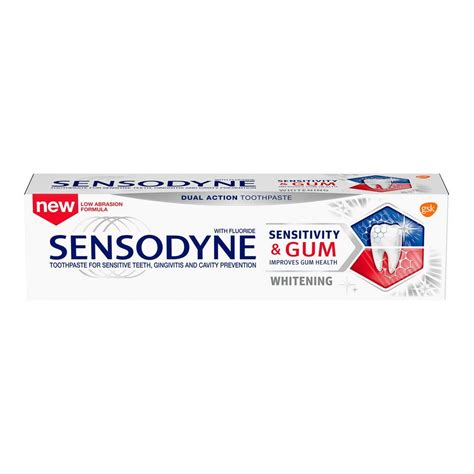 Sensodyne Sensitivity and Gum Whitening Toothpaste for Sensitive Teeth, 3.4 Oz - Walmart.com ...