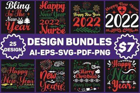 New Year Design Bundle Graphic by Design store · Creative Fabrica