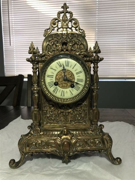 Vintage Clock 1800s French Mantel Antique -- Antique Price Guide Details Page