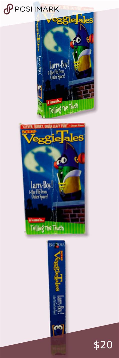 VHS VeggieTales - Larryboy And The Fib from Outer Space! (VHS, 1998) Veggietales, 20th Century ...