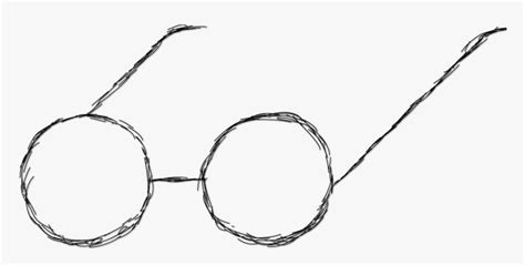 Glasses Drawing Harry Potter - Drawing Of Harry Potter Glasses, HD Png ...