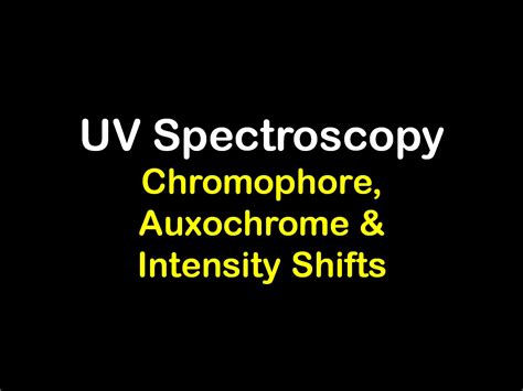 What are Chromophore, Auxochrome, and Electronic shifts in UV Spectroscopy? | Teachntest Pharma