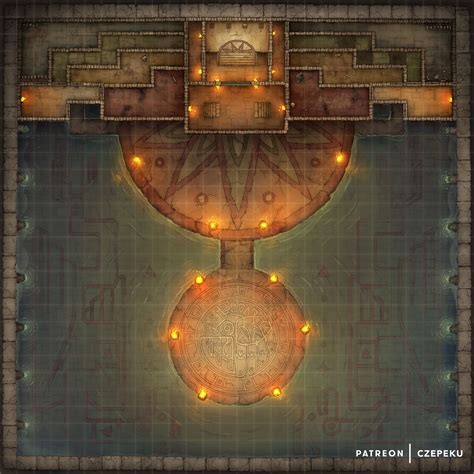 Temple of the Couatl Interior [28x28] | Cze and Peku on Patreon | Dungeons and dragons maps ...