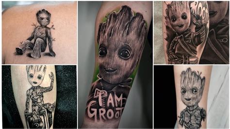 40+ new ATTRACTIVE i am groot tattoo designs for men and women | best groot tattoo designs - YouTube