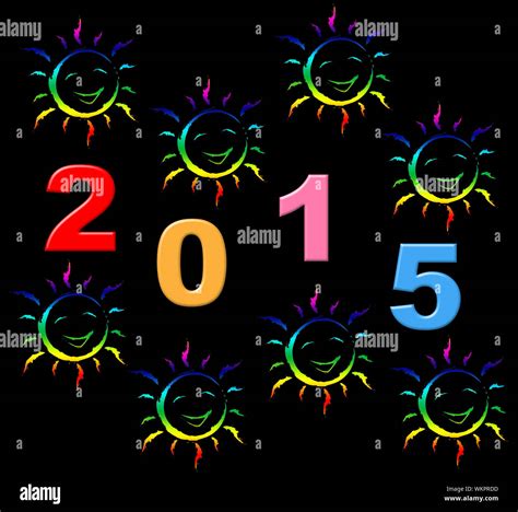 New Year Meaning Two Thousand Fifteen And Schedule Stock Photo - Alamy