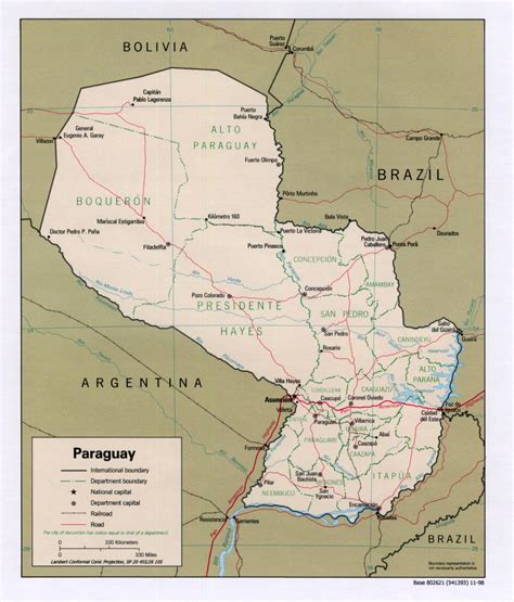 Map of Paraguay