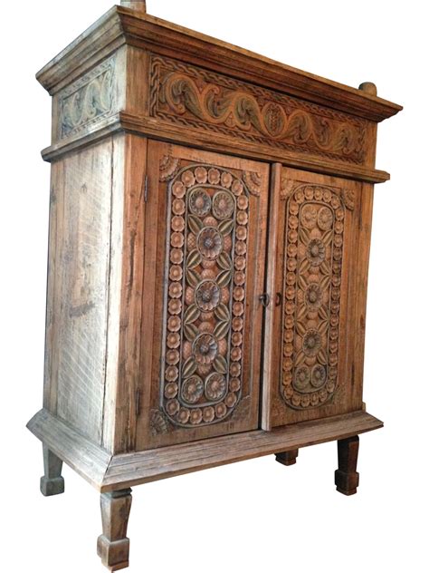 Carved Teak Indonesian Armoire | Indonesian decor, Indonesian furniture, Armoire