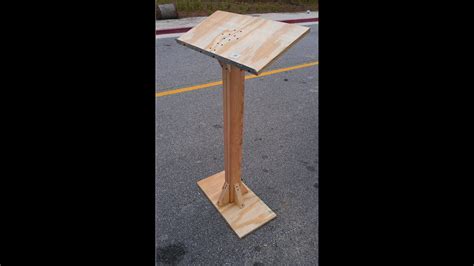 How to Build a Podium/Lectern for under $20. - YouTube