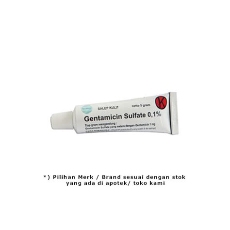 Gentamicin Salep Kulit 0.1% 5 g - Kegunaan, Efek Samping, Dosis dan Aturan Pakai - Halodoc