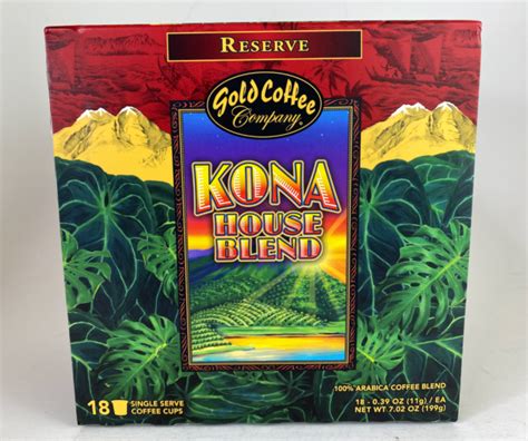 Hawaiian Gold Kona Coffee 18 K-cup Pods Parry Estate Reserve 100% Arabica kcups | eBay