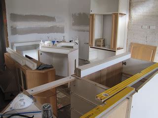 Modifying Recycled Kitchen Cabinetry - Strawbale House Bui… | Flickr