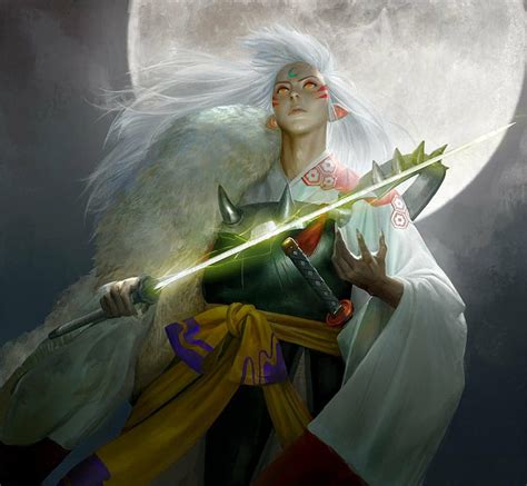 1920x1080px | free download | HD wallpaper: fantasy Art, Magic, Sesshomaru, sword, warrior ...