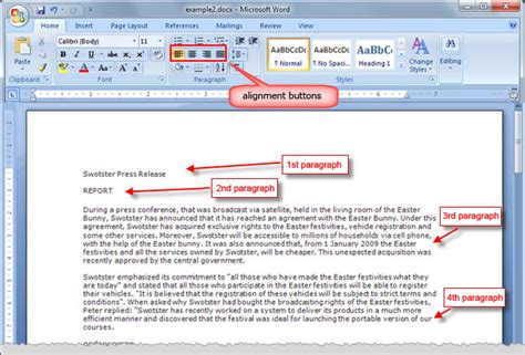 Lesson 18: Formatting Paragraphs and Pages - Swotster